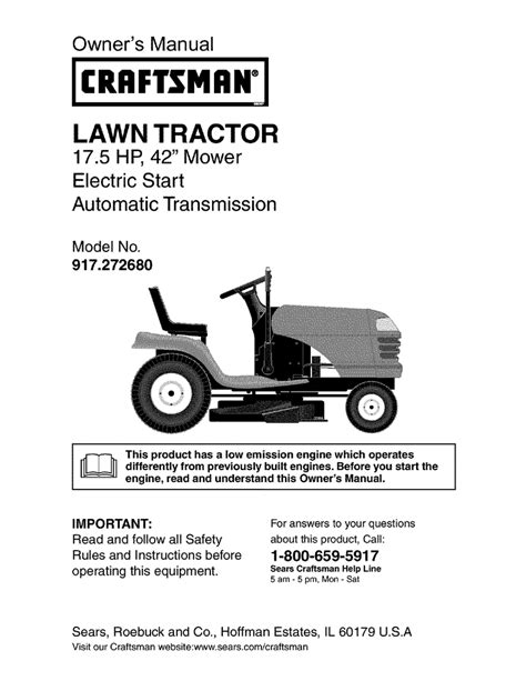 craftsman riding mower troubleshooting manual|craftsman lawn mower maintenance manual.